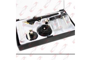 Single-Action Air Brush Siphon Feed 1/4" Air Hose Airbrush Set Tattoo Nail Arts